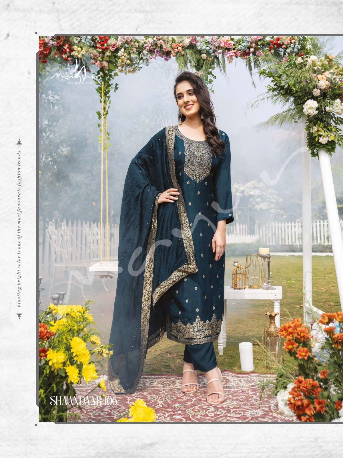 mayur creation shaandaar 101-106 series stylish look designer kurtis catalogue wholesale price surat