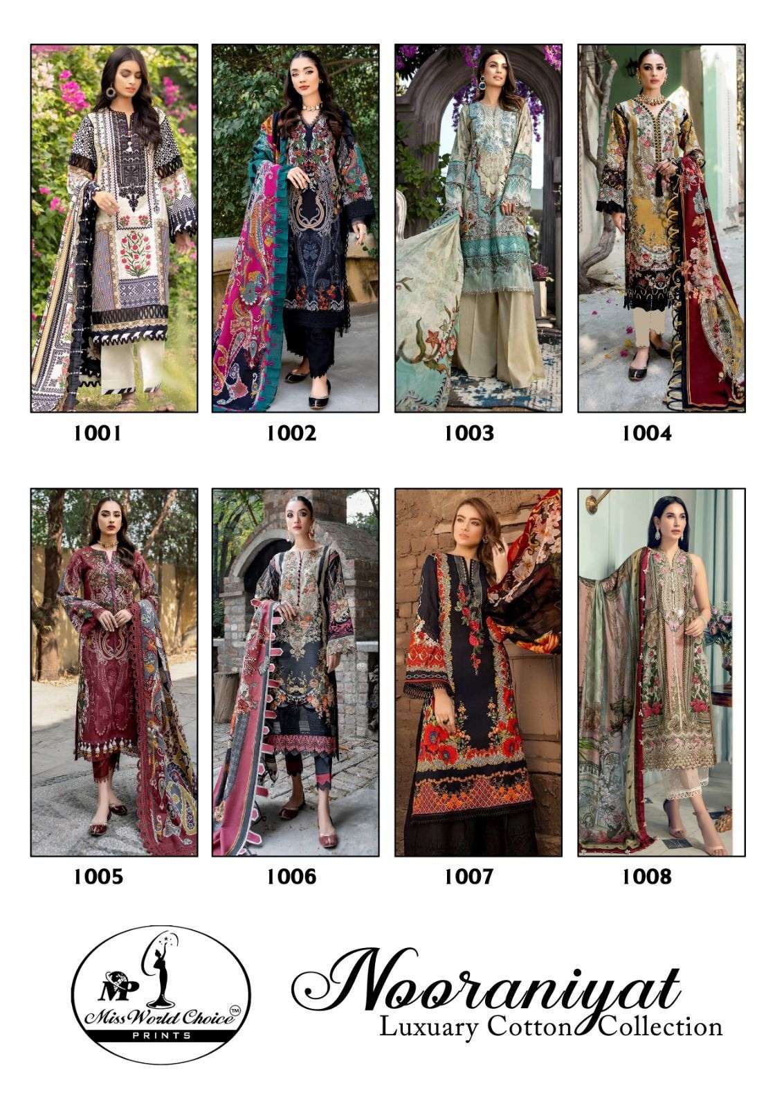 miss world choice nooraniyat 1001-1008 series pakistaki salwar suits online collection surat 