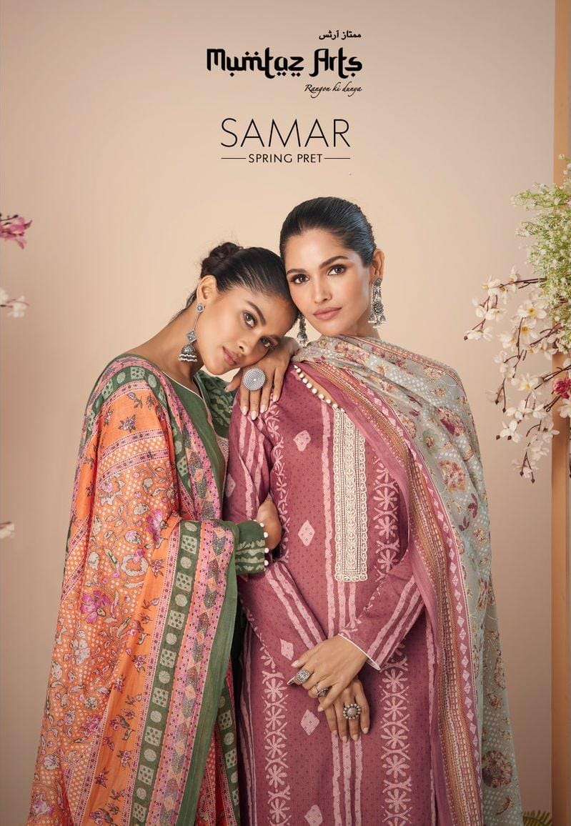 mumtaz arts samar 21001-21008 series stylish designer salwar kameez catalogue design 2023 