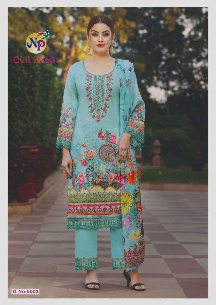 nandgopal prints gull hafiz vol-5 1001-1008 series pure cotton summer wear salwar kameez surat