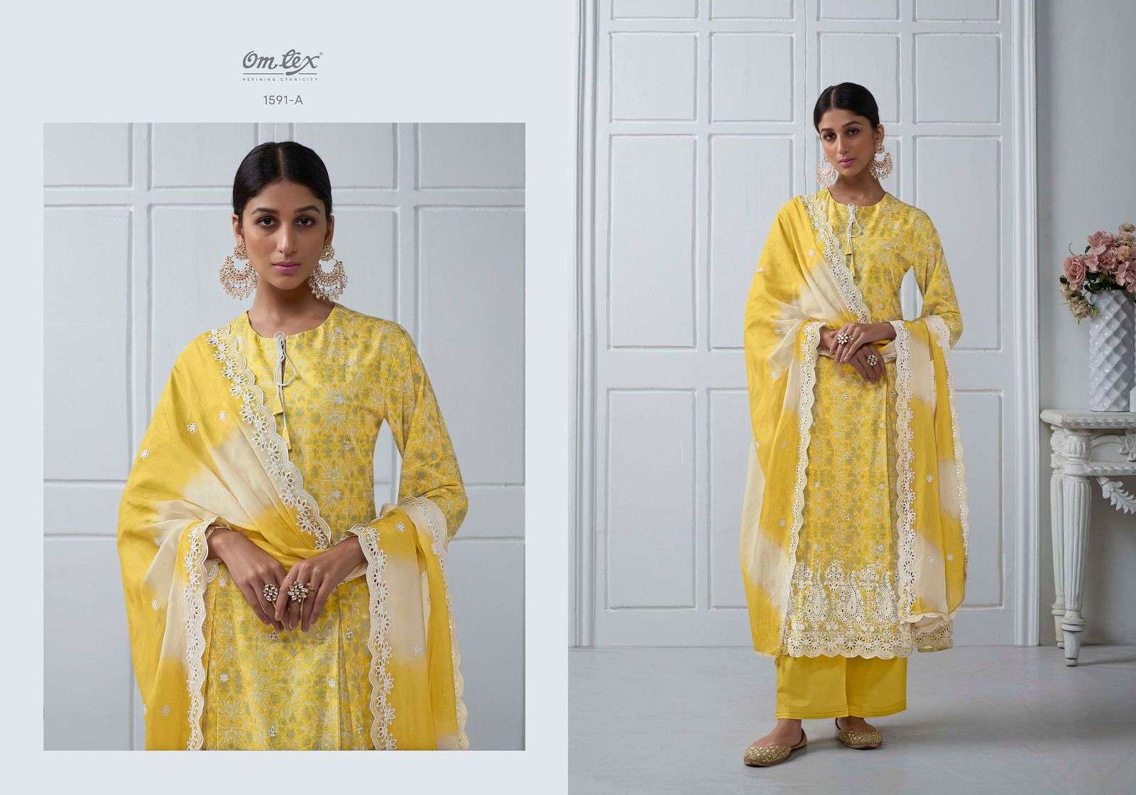 om tex falak 1591 series stylish designer salwar kameez catalogue wholesale price surat 