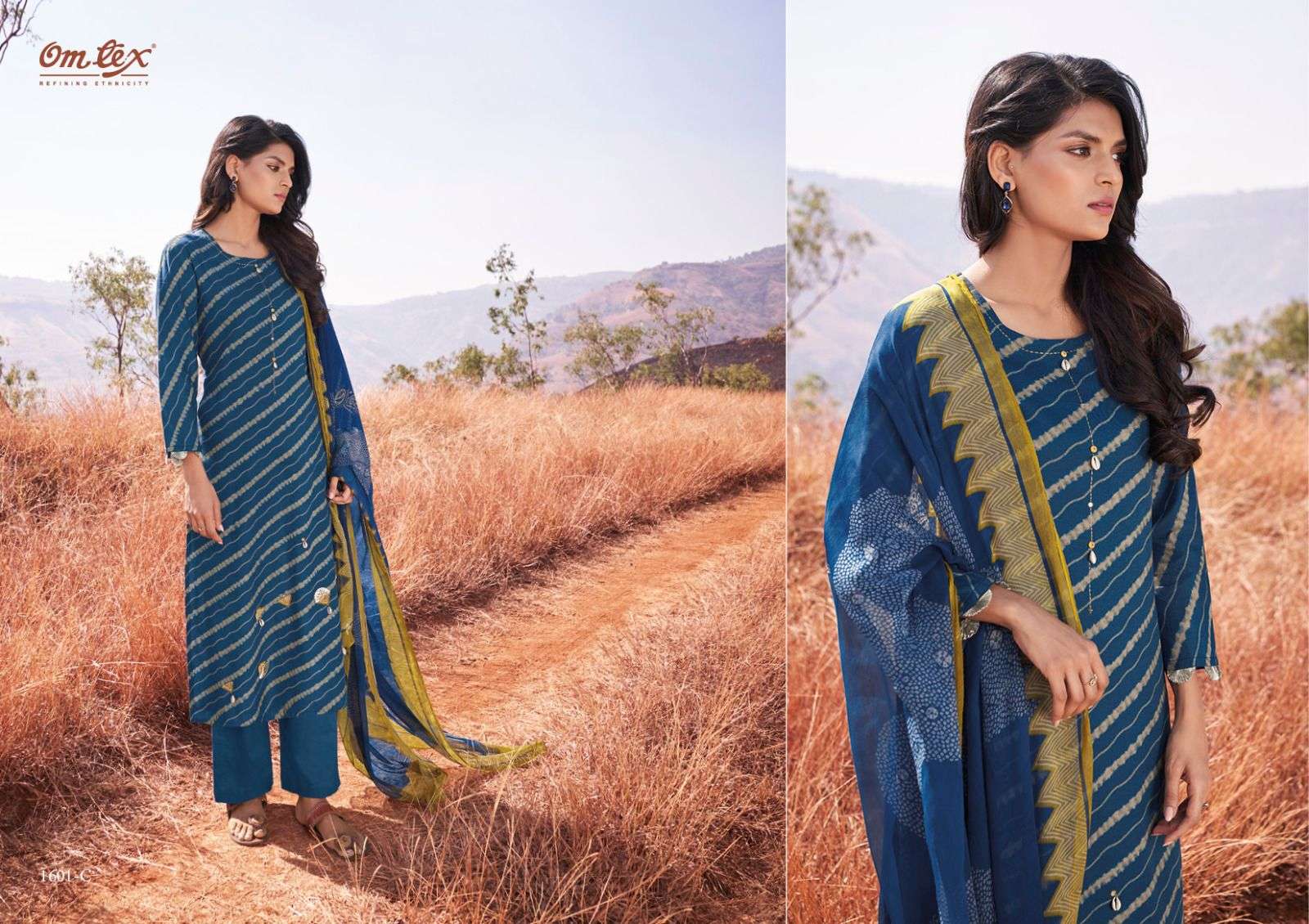 om tex hazel 1601 series indian designer salwar kameez catalogue wholesale price surat