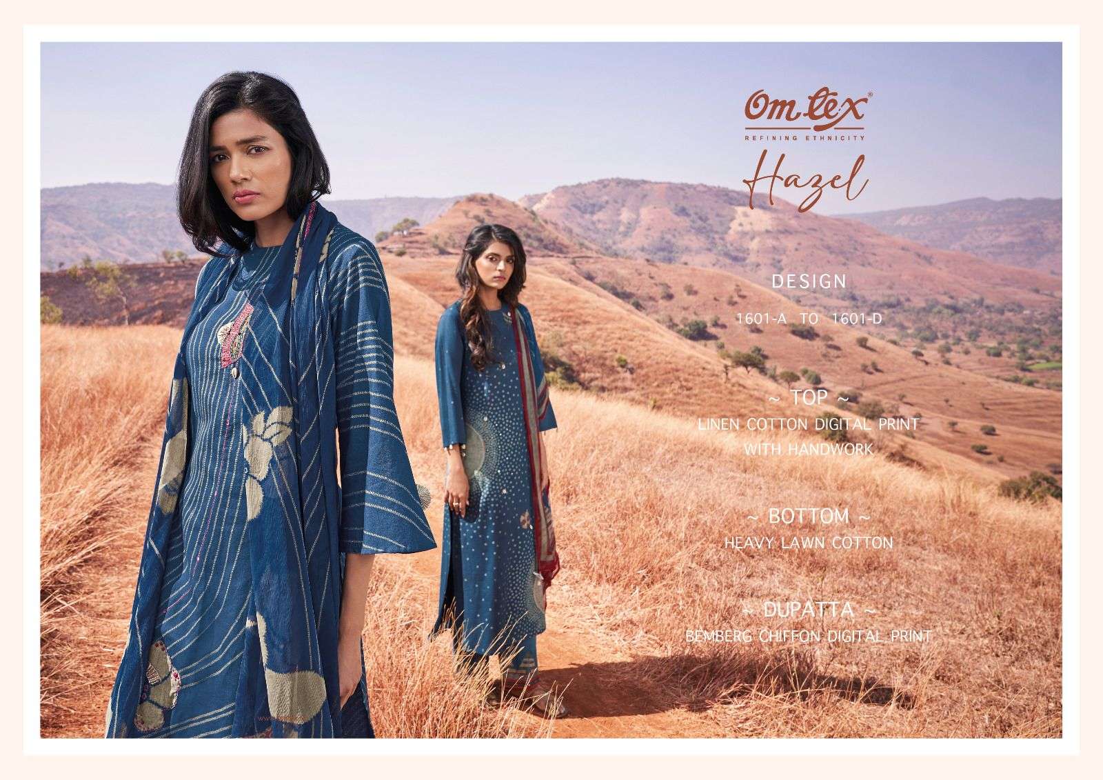 om tex hazel 1601 series indian designer salwar kameez catalogue wholesale price surat
