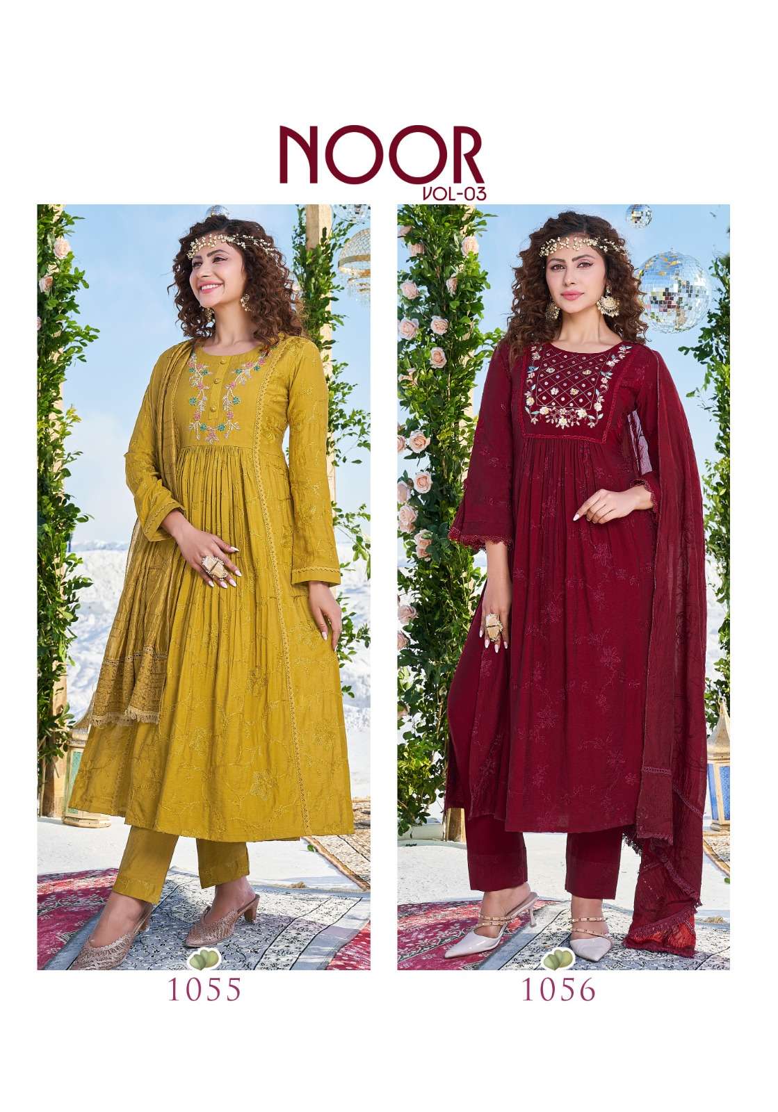 peher noor vol-3 1052-1056 series exclusive designer kurtis catalogue wholesale price surat