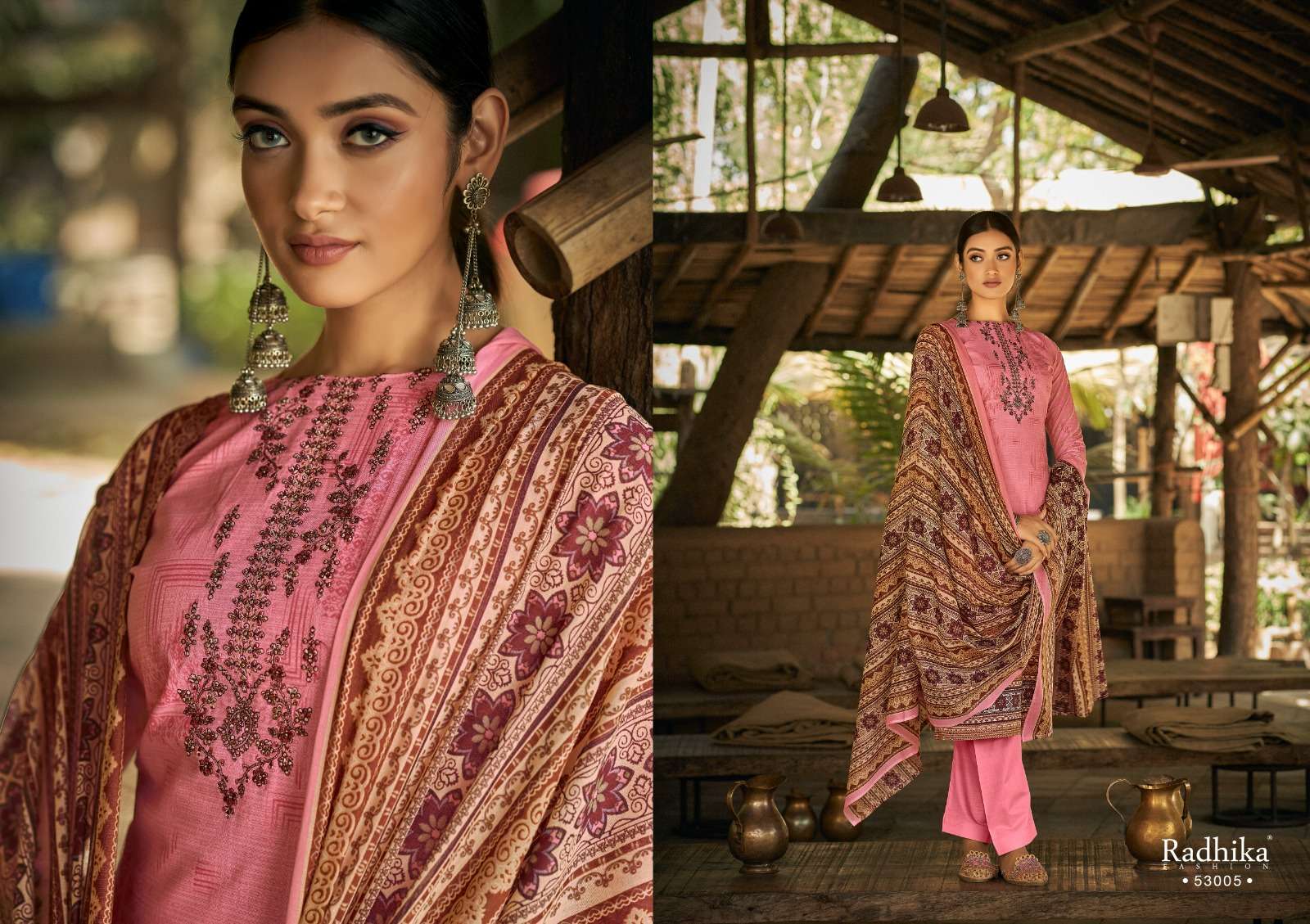 radhika fashion mussaret vol-21 53001-53008 series unstich designer salwar kameez catalogue online market surat 