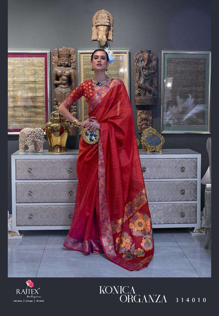  rajtex konica organza 314001-314010 series stylish designer saree catalogue online supplier surat