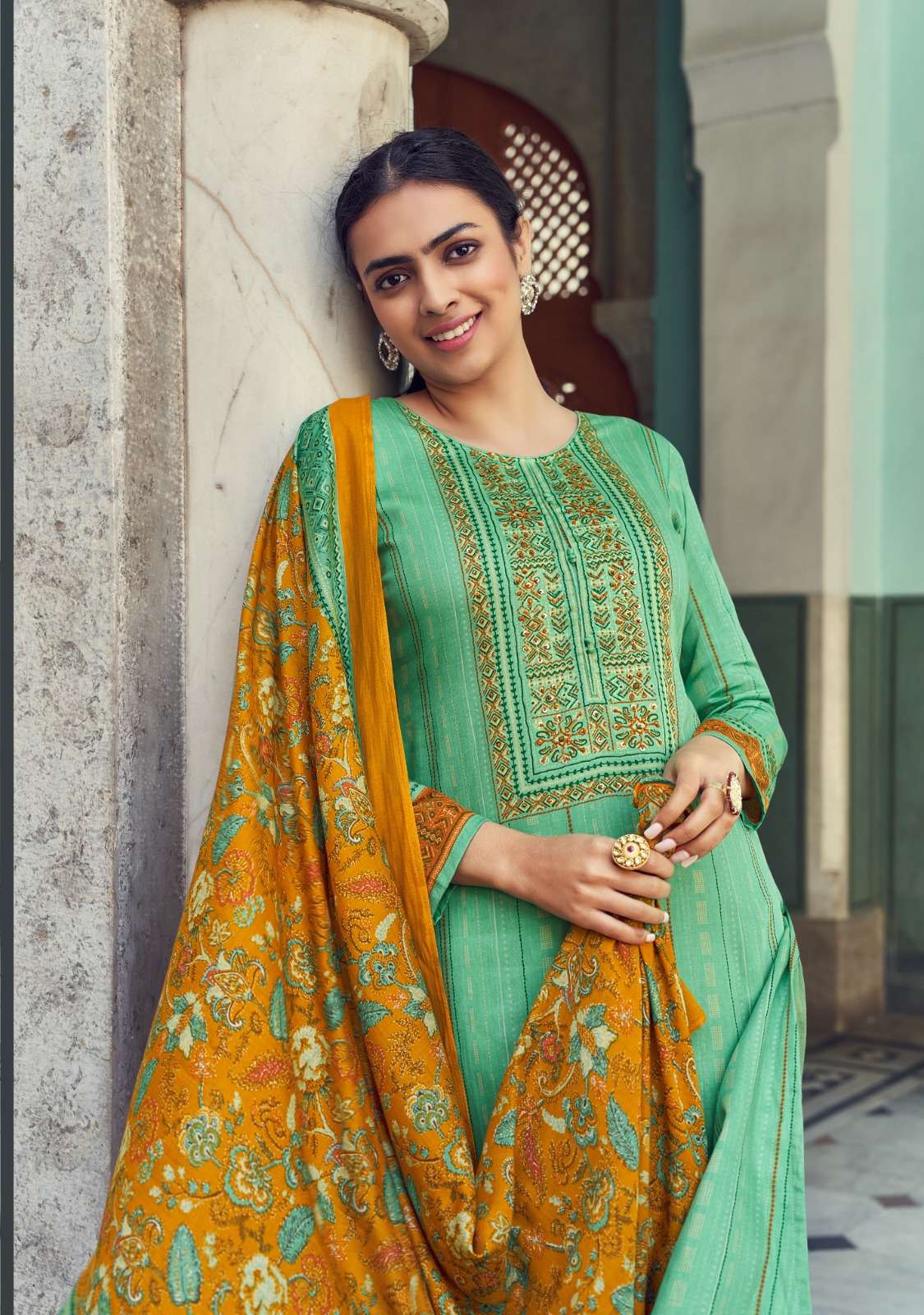 rupali fashion reflection 3601-3606 series indian designer salwar kameez catalogue manufacturer surat 
