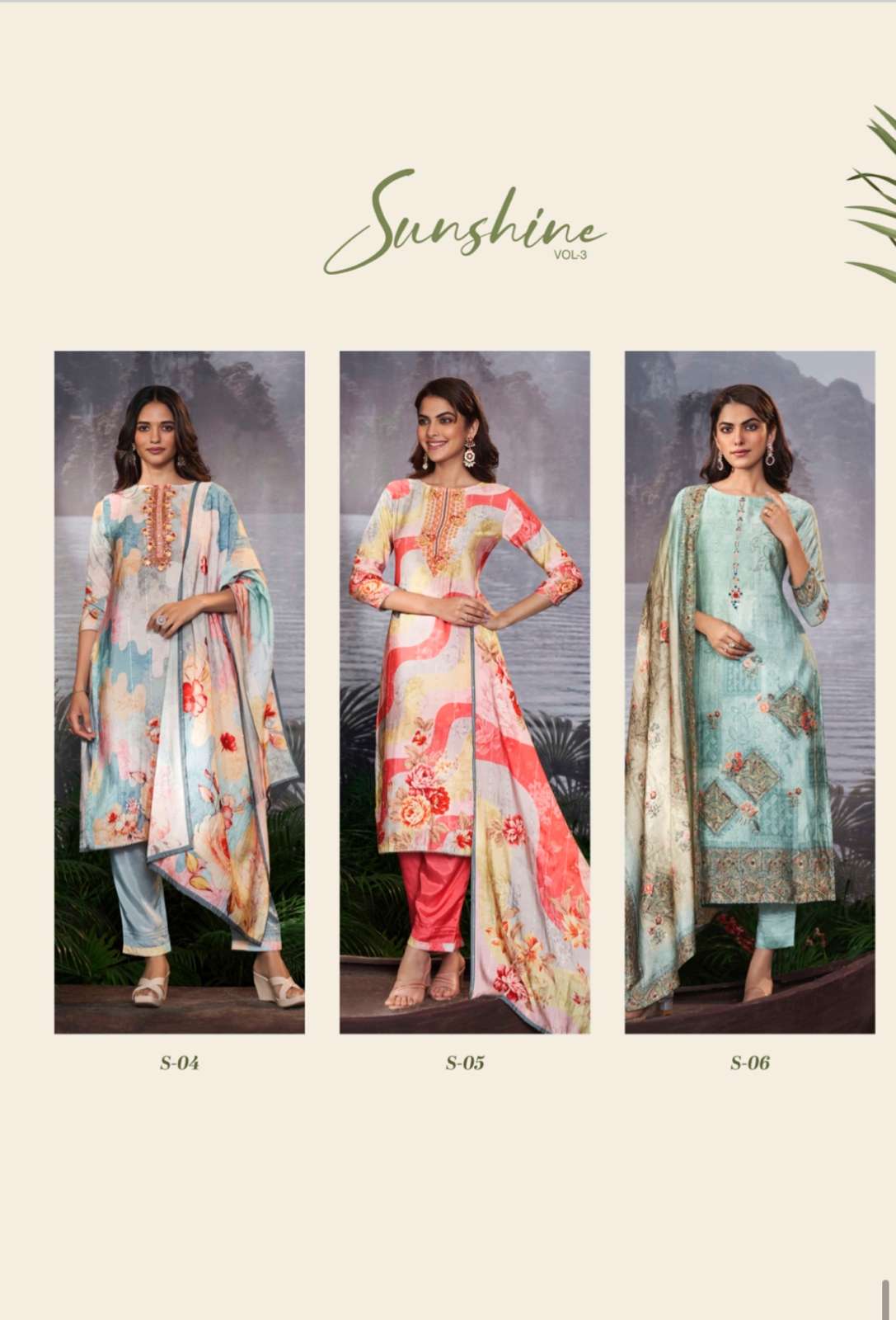 s4u sunshine vol-3 01-06 series exclusive designer kurtis catalogue manufacturer surat 