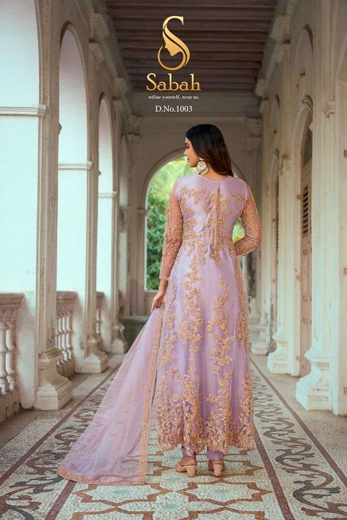 sabah ruksaar 1001-1004 series exclusive designer party wear dress new catalogue surat 