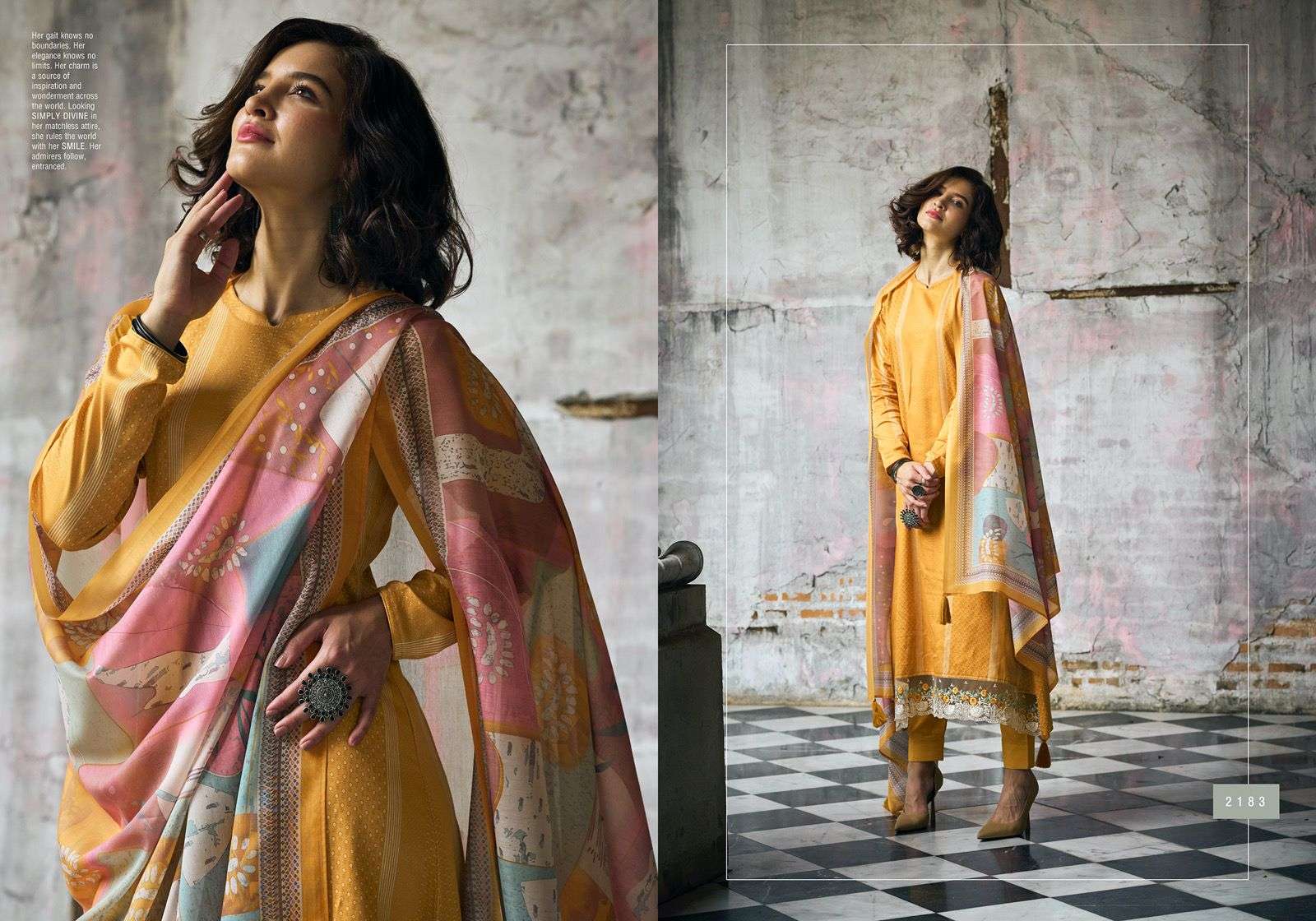 sadhana fashion sufiyana 2176-2185 series trendy designer top bottom with dupatta new catalogue surat 