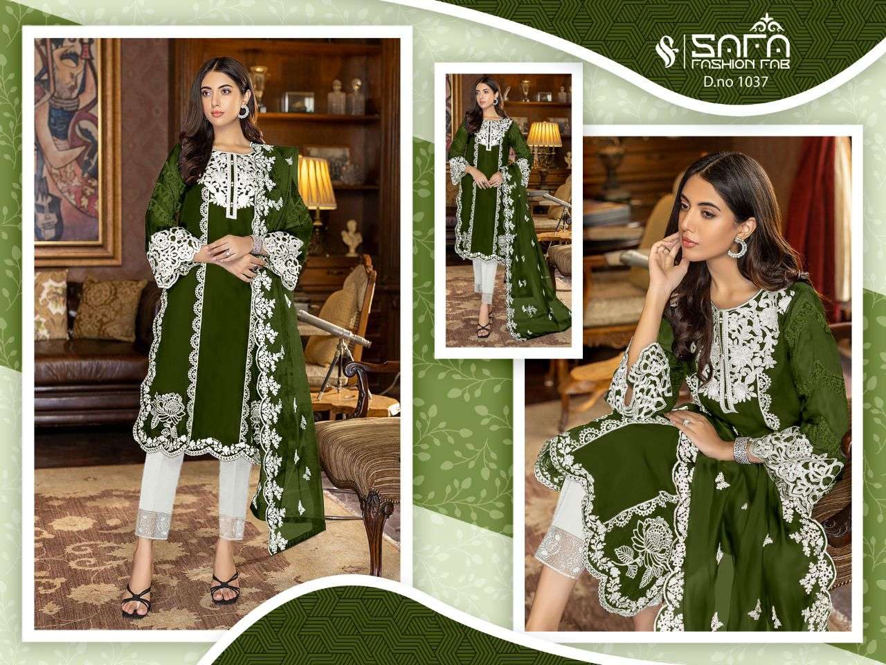 safa fashion fab 1037 series new colours stylish look designer pakistani salwar suits collection surat 
