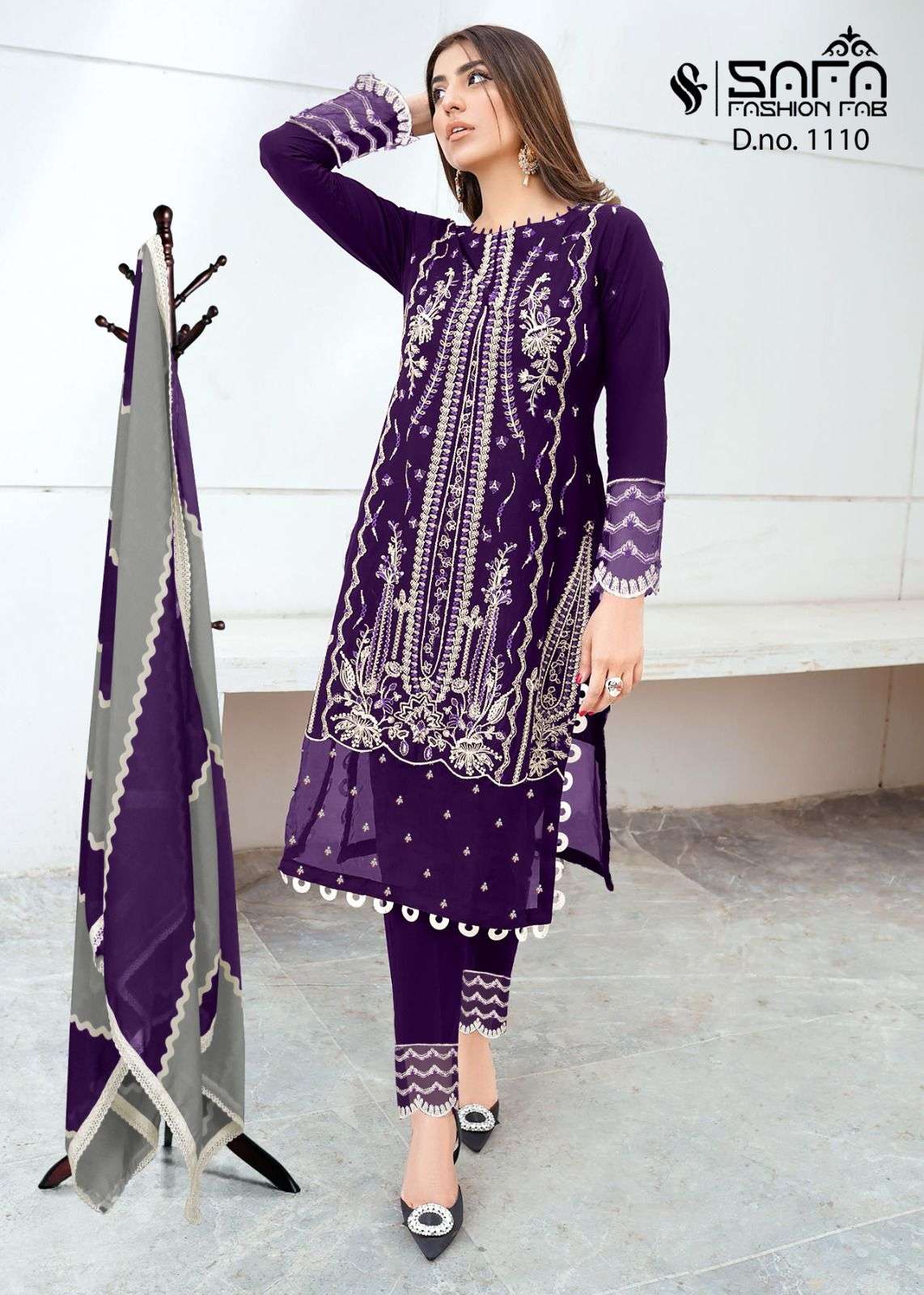 safa fashion fab 1110 series readymade designer pakistani salwar suits collection surat