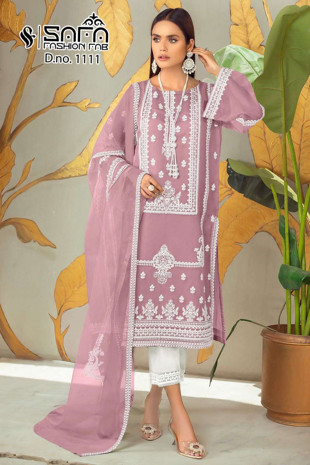 safa fashion fab 1111 series stylish look designer pakistani salwar suits manufacturer surat 