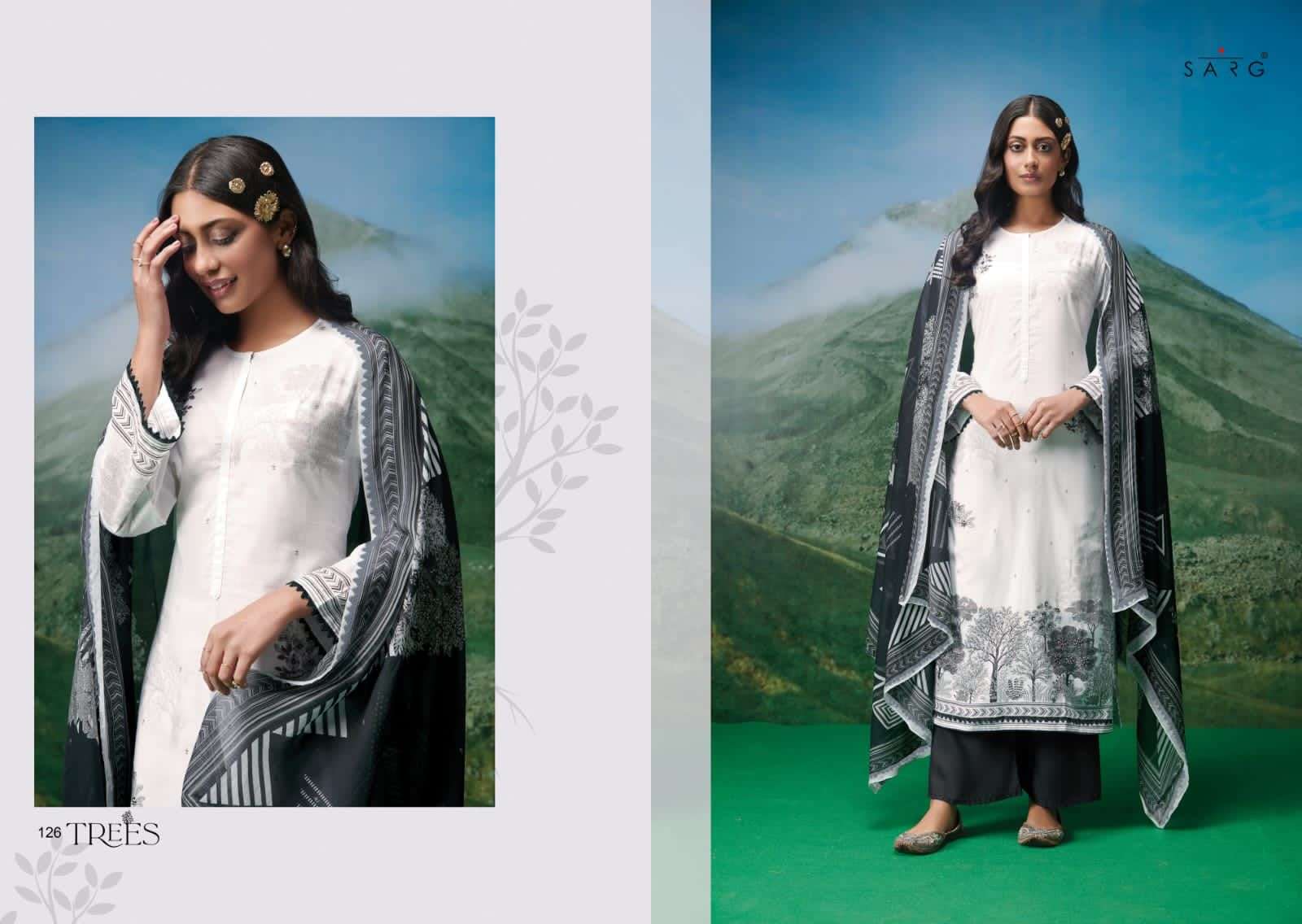 sahiba trees pure cotton lawn designer salwar kameez catalogue wholesale price surat 