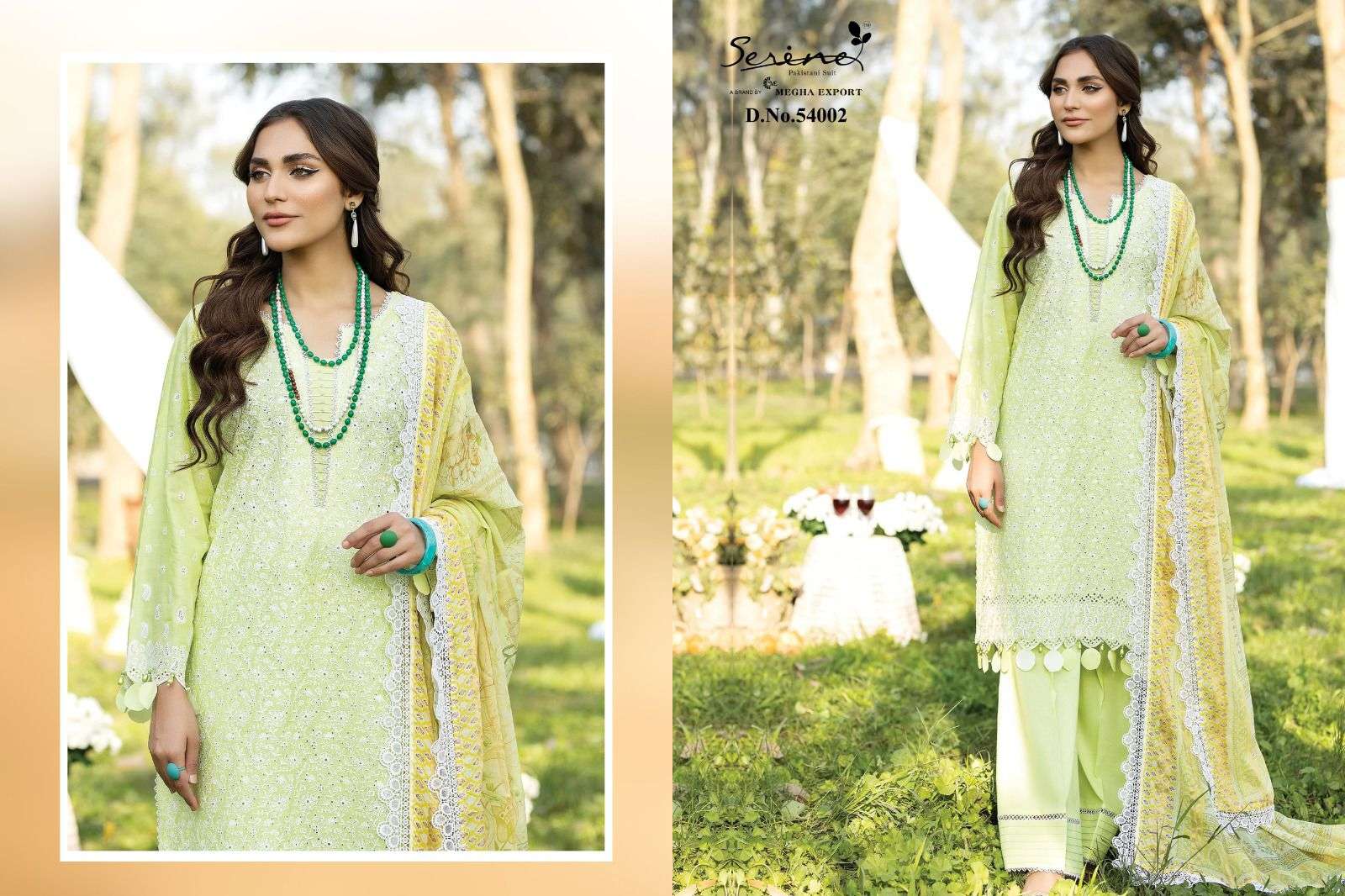 serine adan libas fuchsia 54001-54006 series stylish look designer pakistani salwar suits manufacturer surat