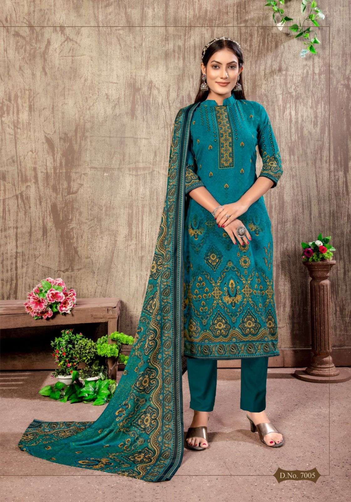 shiv gori silk mills sonpari vol-7 7001-7010 series unstich designer salwar kameez catalogue design 2023 