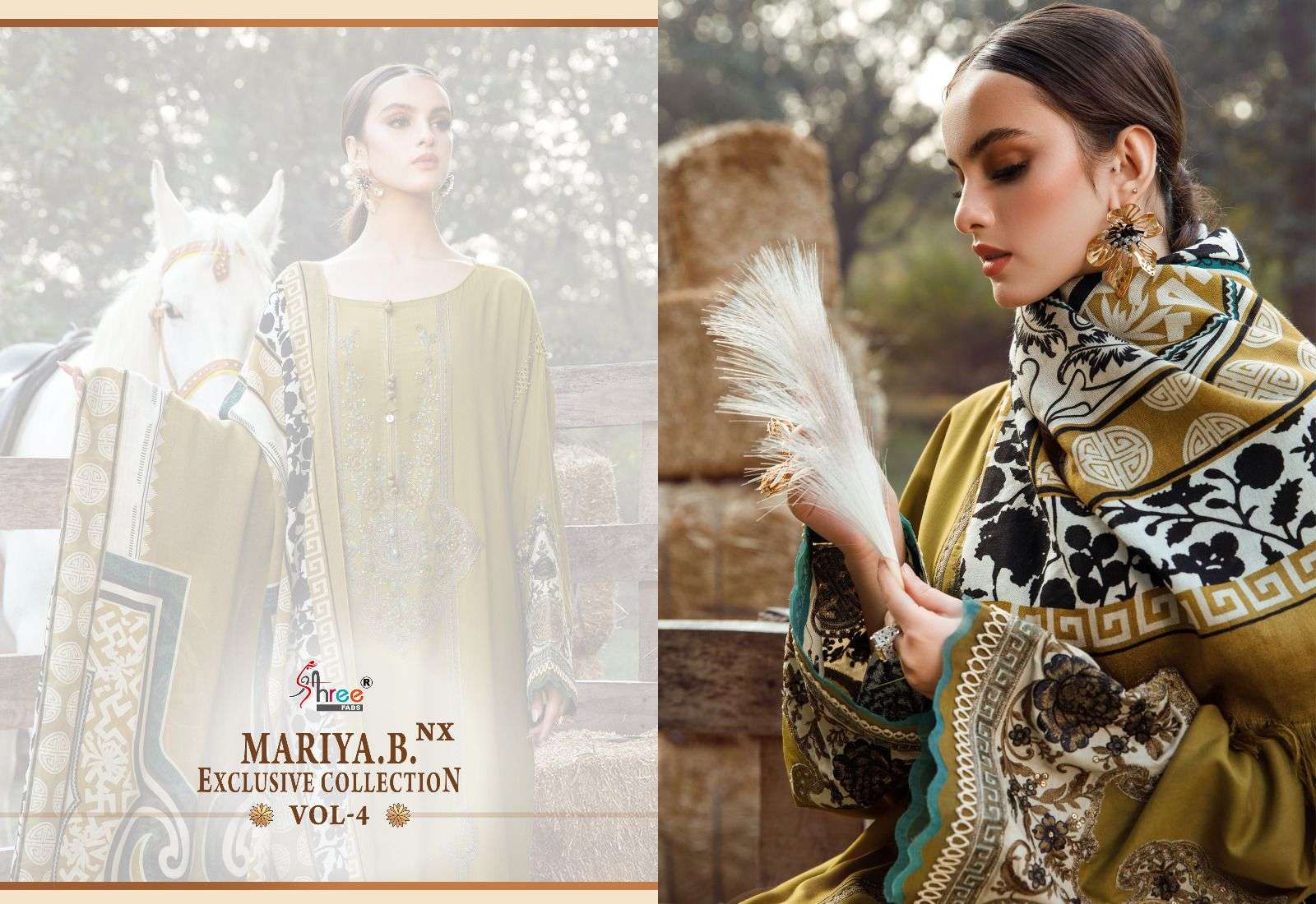 shree fabs mariya b vol-4 nx stylish designer salwar kameez catalogue wholesaler surat 