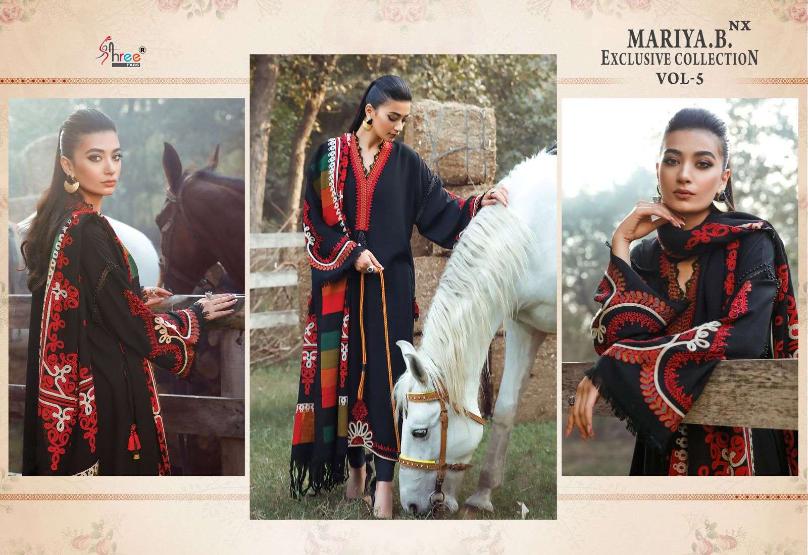 shree fabs mariya b vol-5 nx pakistani salwar kameez catalogue online supplier surat 