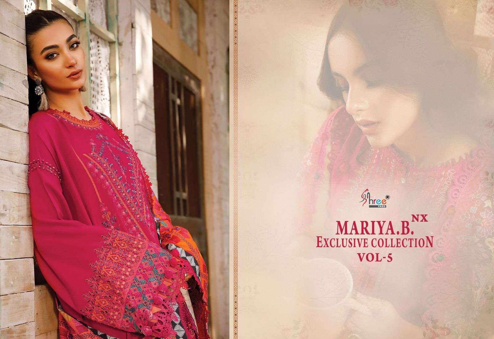 shree fabs mariya b vol-5 nx stylish designer pakistani salwar kameez catalogue in india 
