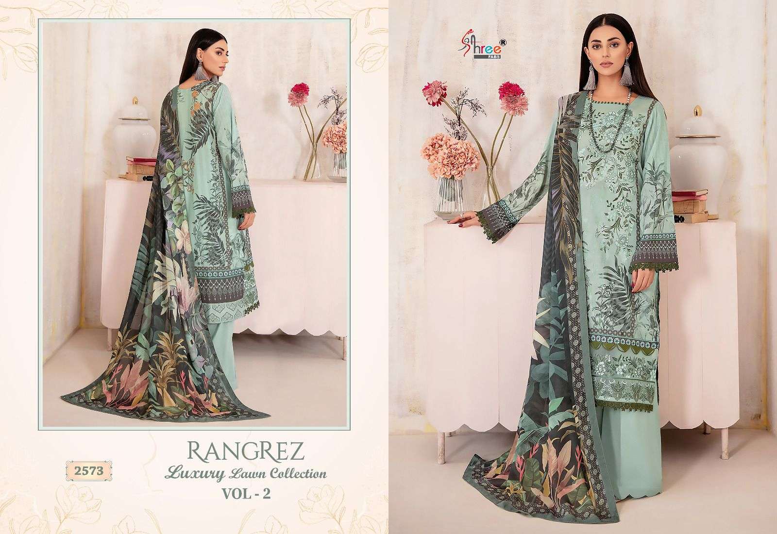 shree fabs rangrez vol-2 2567-2574 series trendy designer pakistani salwar suits wholesale price surat 