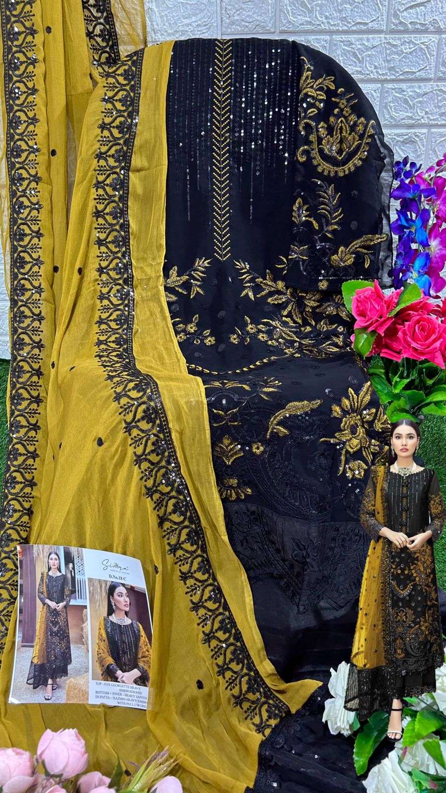 simra 18 series stylish look designer pakistani salwar suits wholesale price surat 