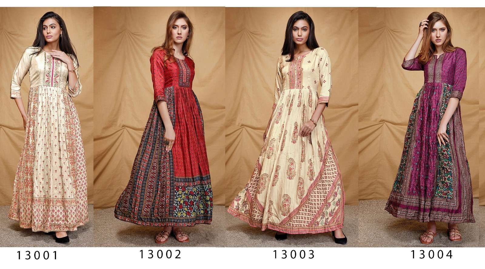 stylishta stylishta vol-13 13001-13004 series fancy designer gown catalogue wholesale price surat