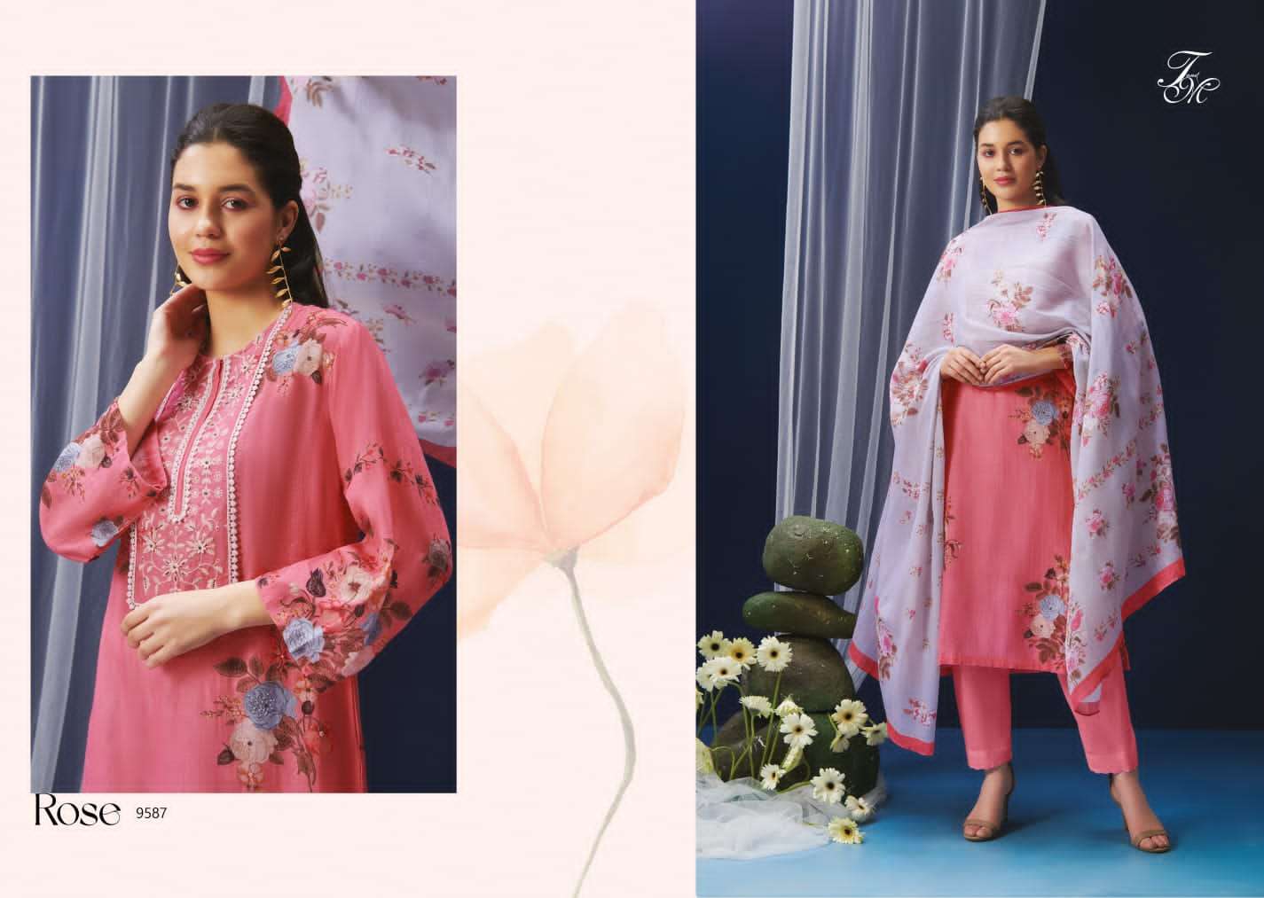 t&m rose exclusive designer salwar kameez catalogue wholesale price surat 