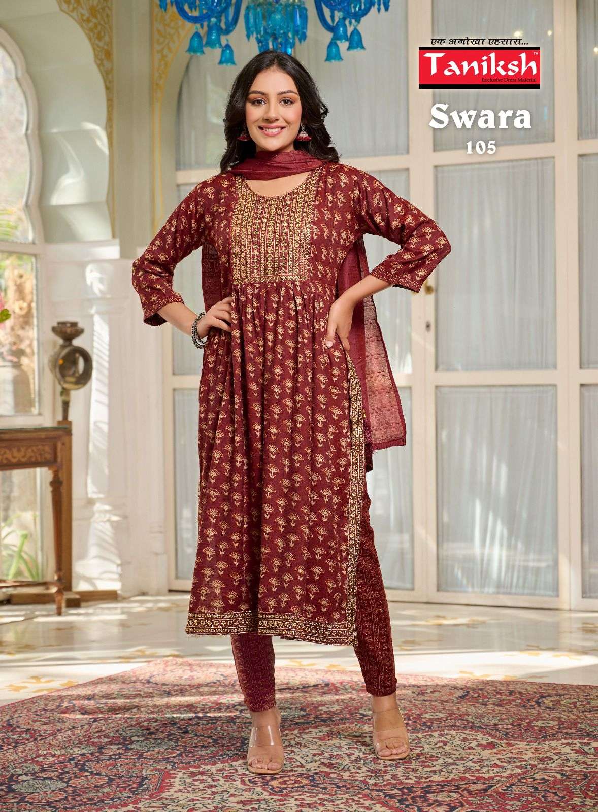 taniksh fashion swara 101-108 series fancy designer kurtis catalogue surat 