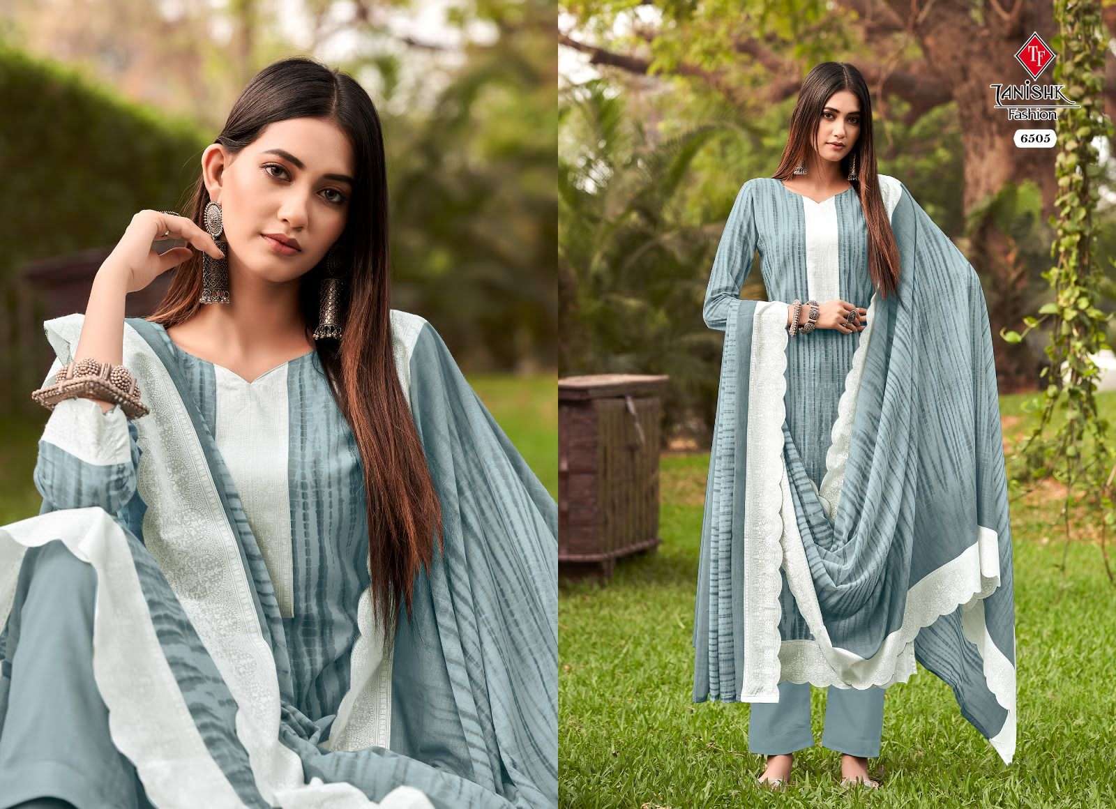 tanishk fashion by firdous vol 2 6501-6508 series cotton printed exclusive salwar kameez online wholesaler surat