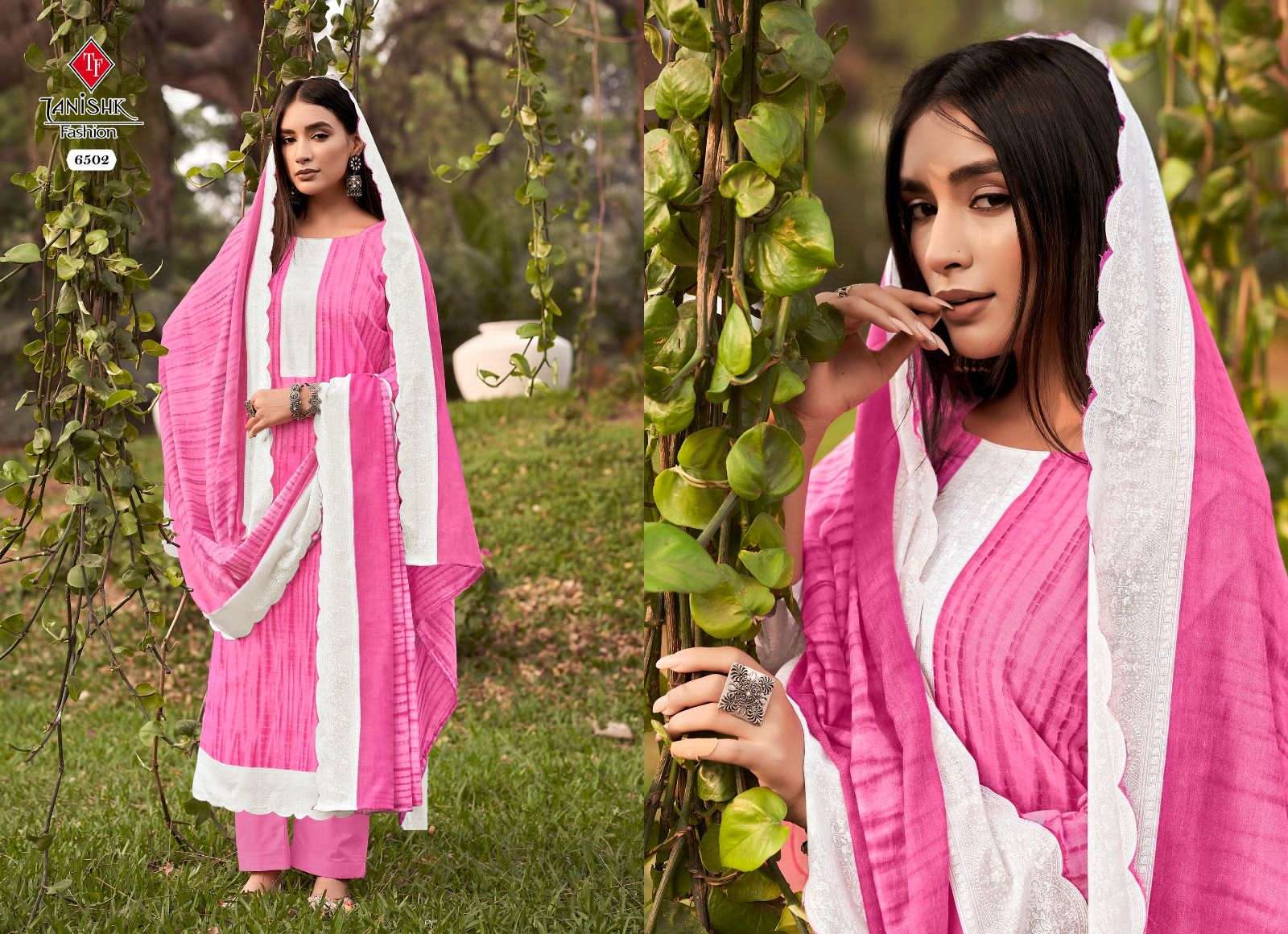tanishk fashion by firdous vol 2 6501-6508 series cotton printed exclusive salwar kameez online wholesaler surat