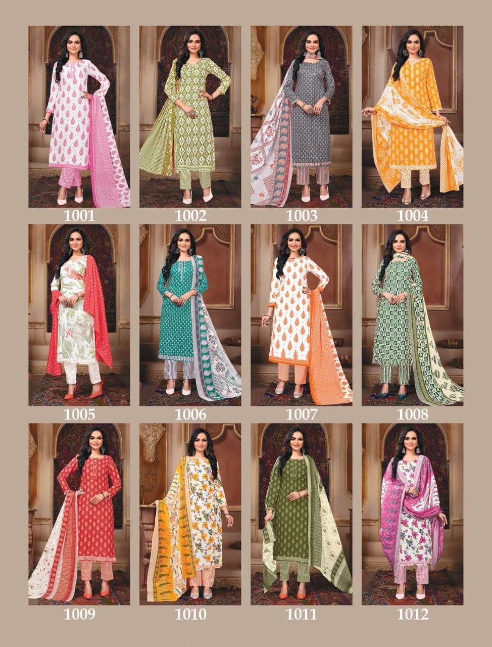 tanishq tanishq vol-1 1001-1012 series unstich designer salwar kameez catalogue wholesale price surat 