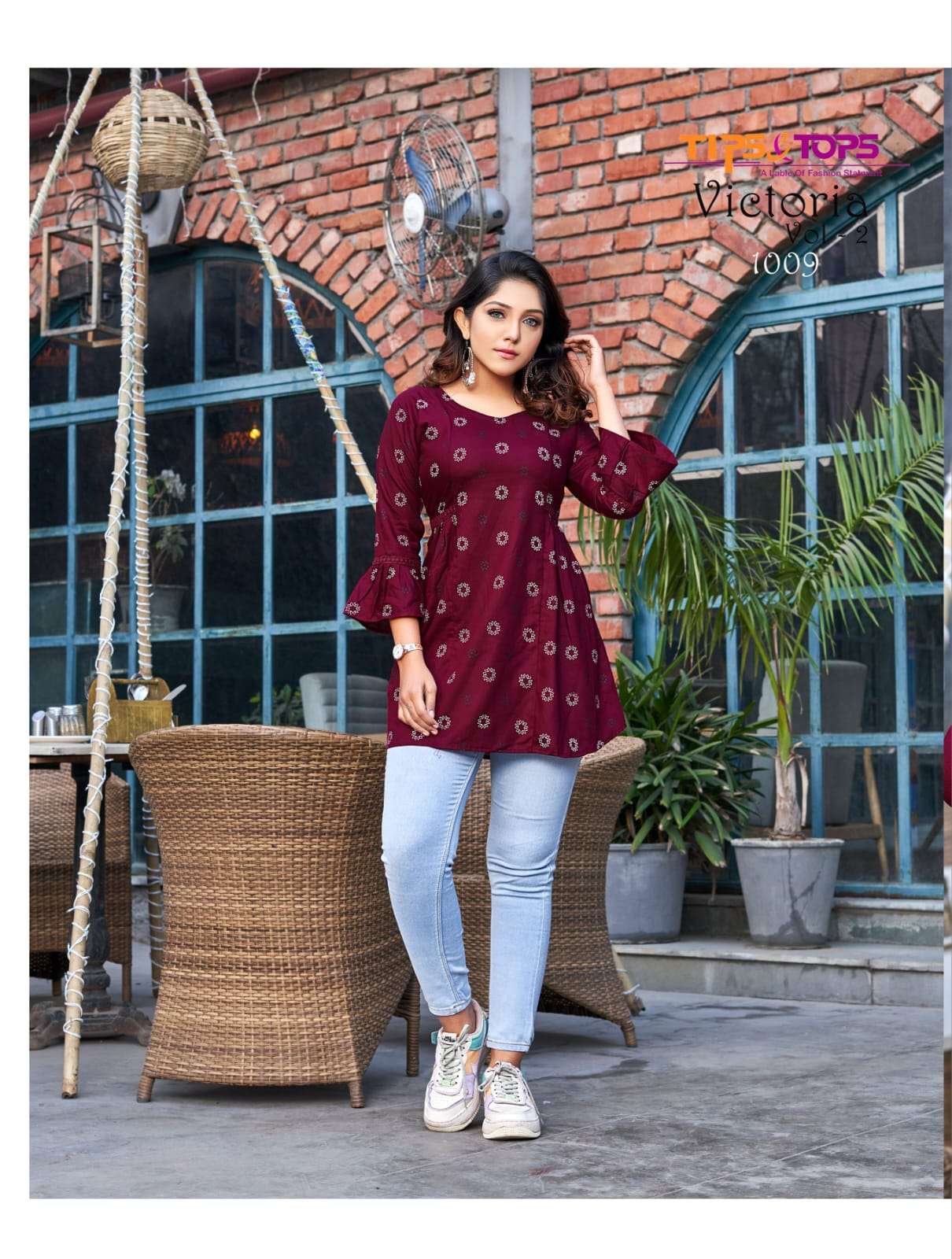 tips and tops victoria vol-2 western style kurtis catalogue online market surat 