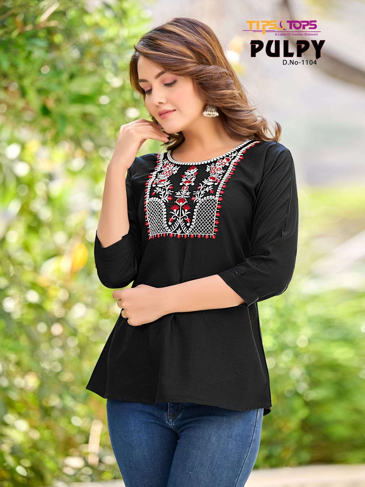 tips&tops pulpy vol-11 heavy rayon desoigner short tops collection wholesale price 