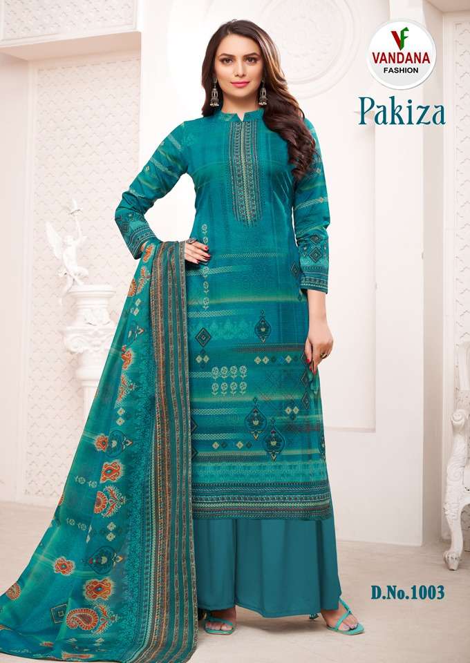 vandana fashion pakiza vol-1 1001-1010 series indian designer salwar kameez catalogue surat 