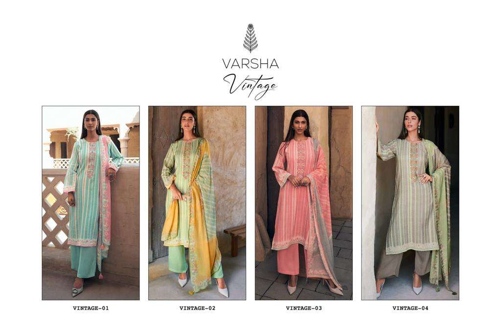 varsha fashion vintage pure linen with digital printed unstich salwar kameez wholesale price surat