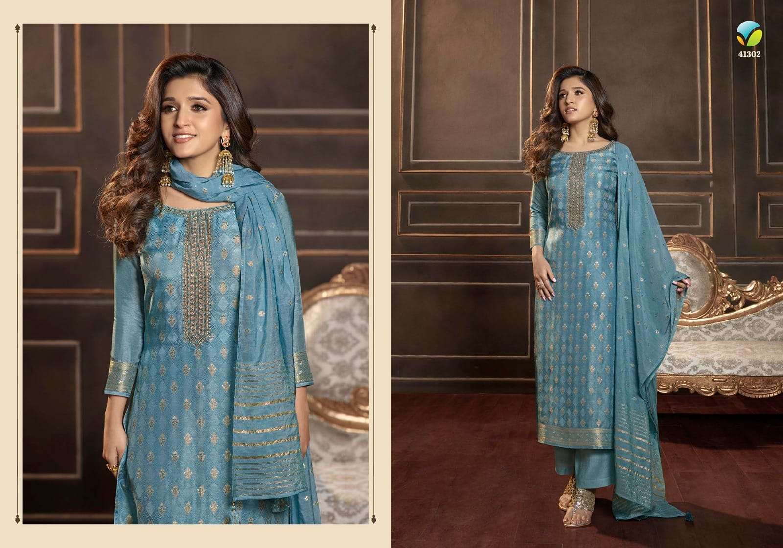 vinay fashion silver line 41301-41307 series party wear designer readymade suits new catalogue 