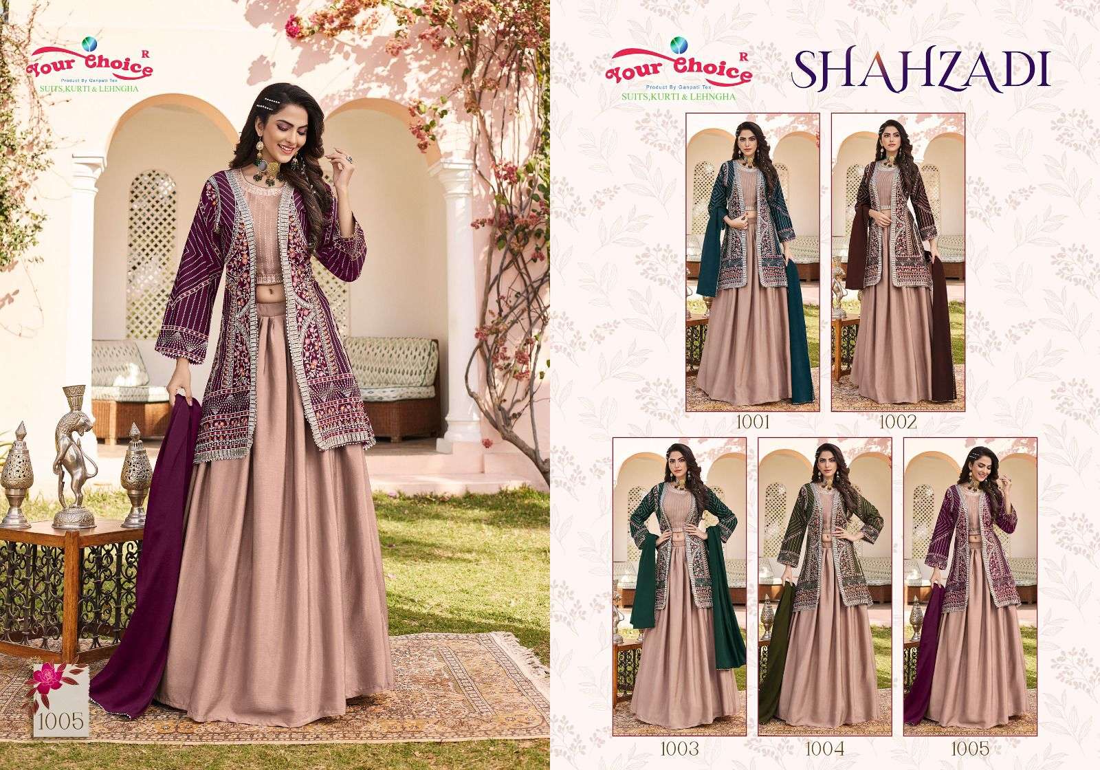 your choice shahzadi 1001-1005 series exclusive designer wholesale price surat