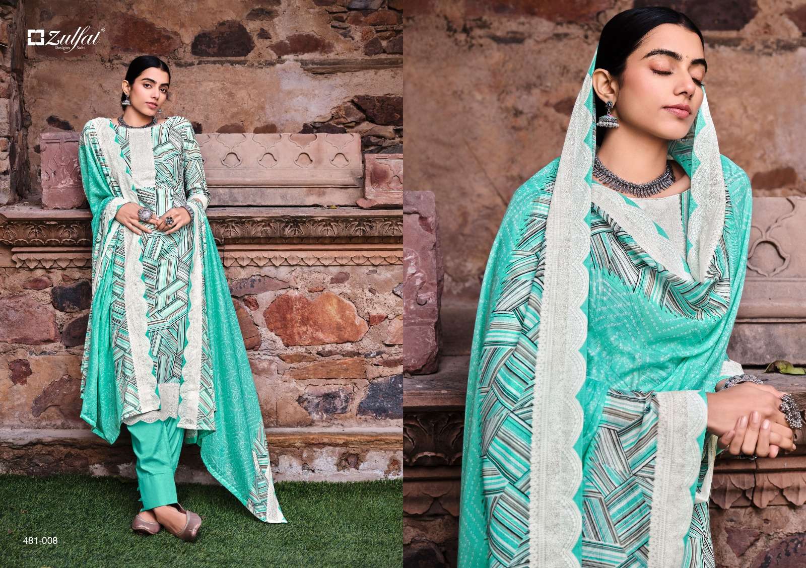 zulfat designer suits dinaaz vol-2 trendy designer salwar kameez catalogue wholesale price surat 