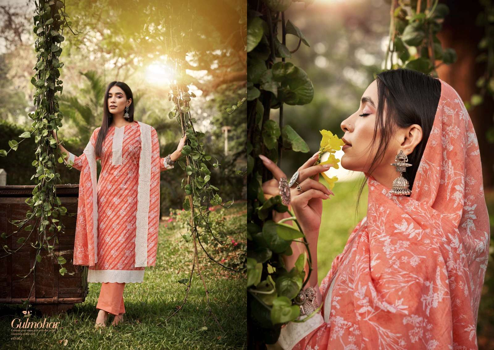 zulfat designer suits gulmohar unstich designer salwar kameez catalogue online supplier surat