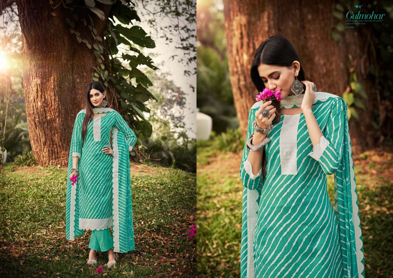 zulfat designer suits gulmohar unstich designer salwar kameez catalogue online supplier surat