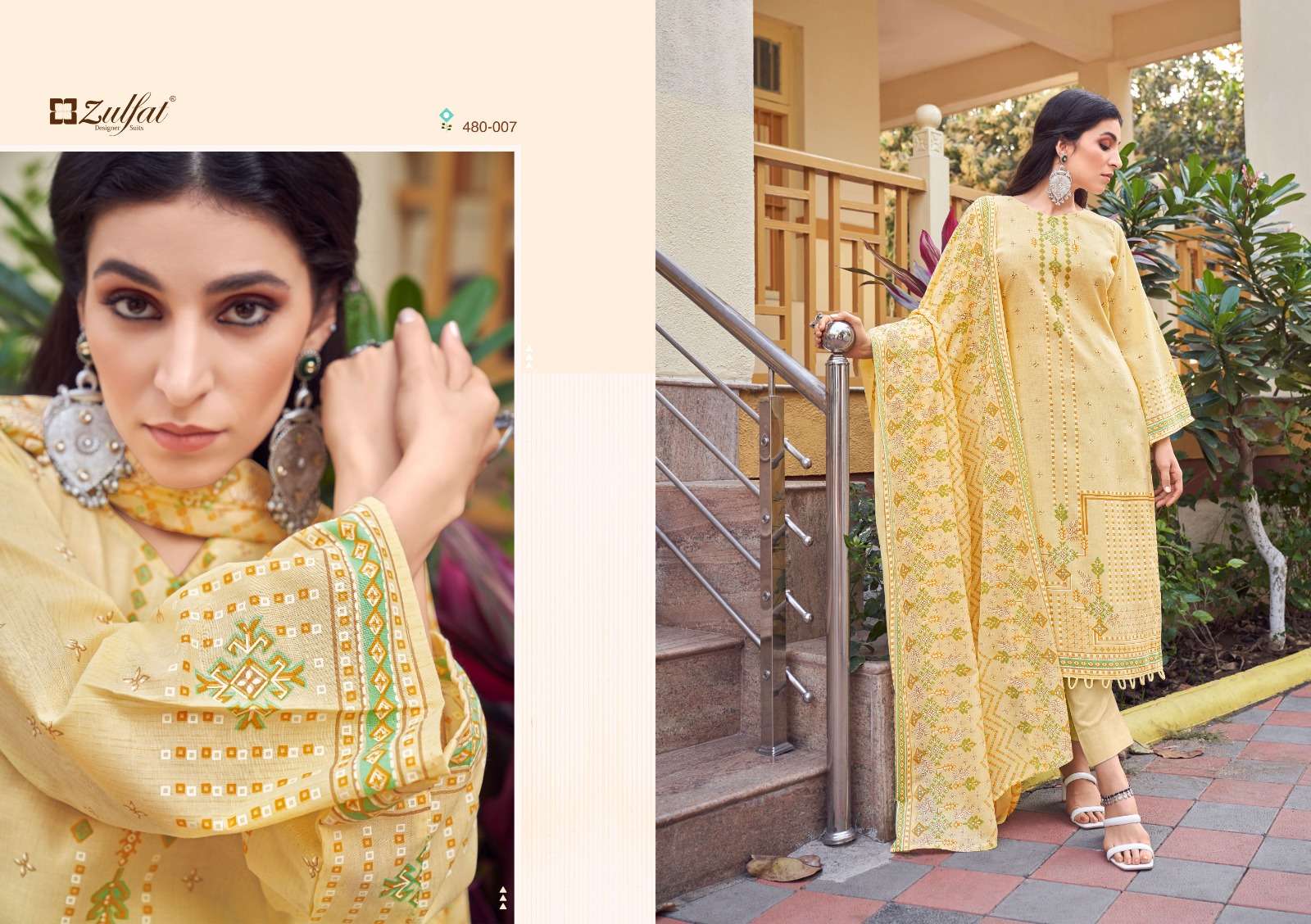 zulfat designer suits hakoba fancy designer salwar kameez catalogue online dealer surat 