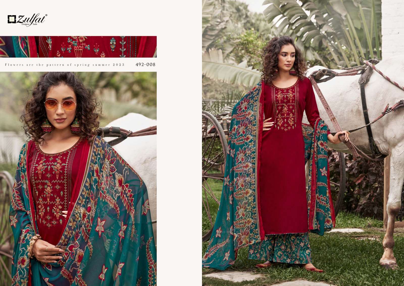 zulfat designer suits mandakini unstich designer salwar kameez catalogue wholesale price surat 