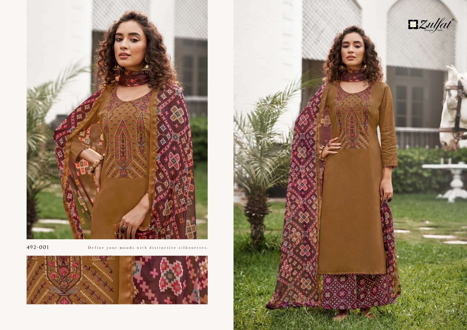 zulfat designer suits mandakini unstich designer salwar kameez catalogue wholesale price surat 