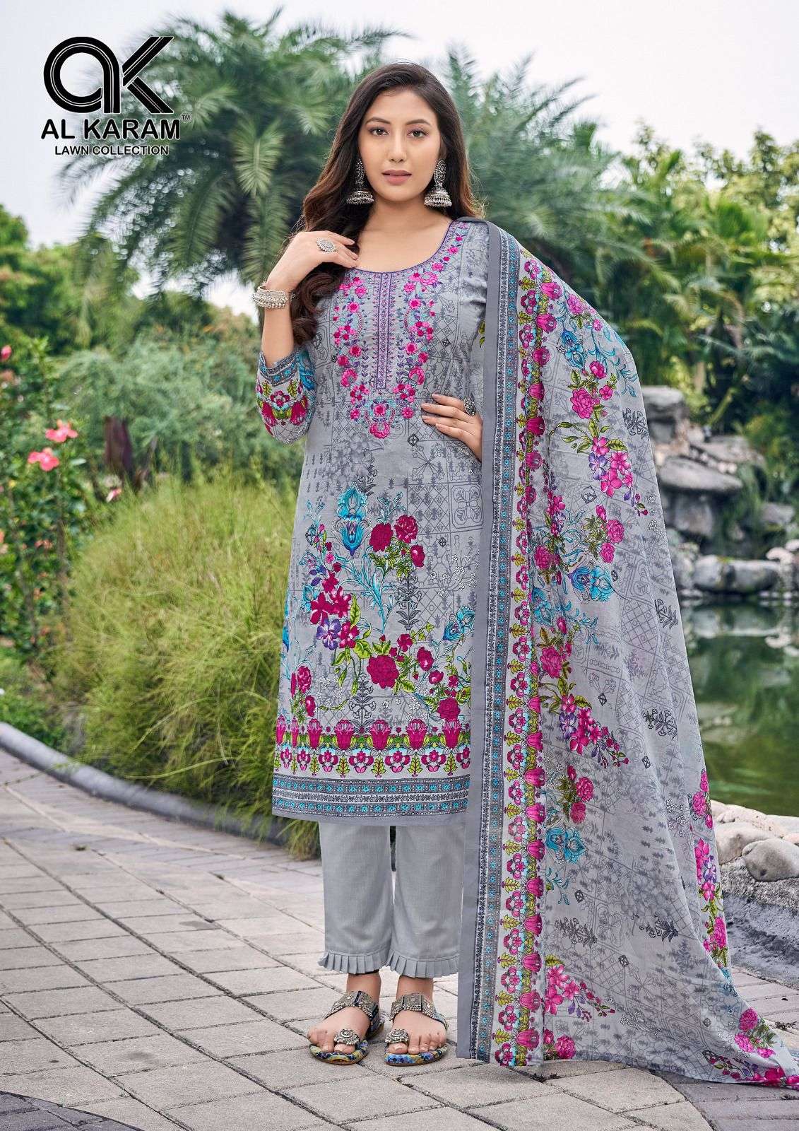 al karam buraq 1001-1008 series trendy designer pakistani salwar suits latest collection 2023 