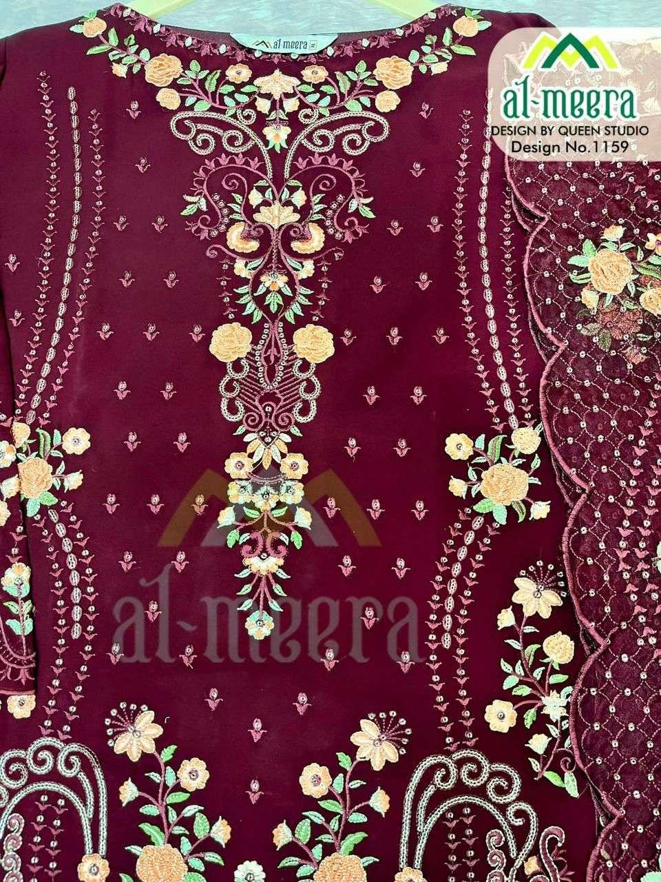 al meera 1159 pakistani designer stich party wear salwar suits wholesale dealer surat 