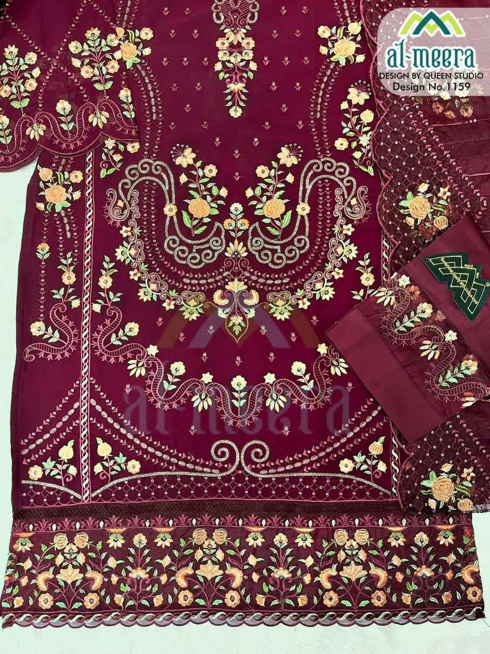 al meera 1159 pakistani designer stich party wear salwar suits wholesale dealer surat 