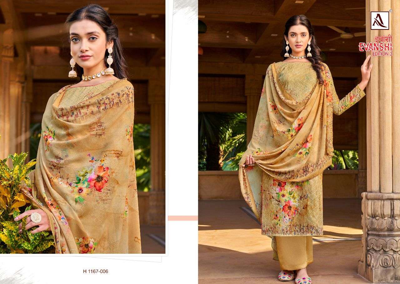 alok suit evanshi edition vol-3 unstich designer salwar kameez catalogue wholesaler surat