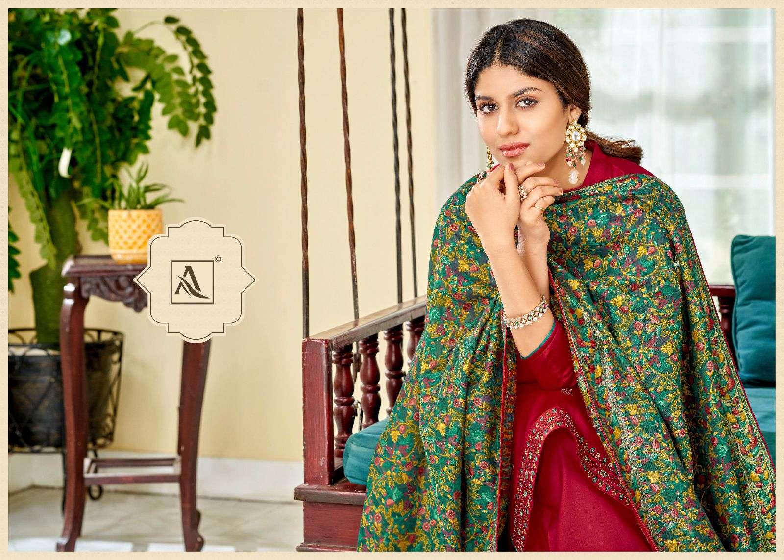 alok suit meera edition vol-9 stylish look designer salwar suits catalogue online dealer surat 