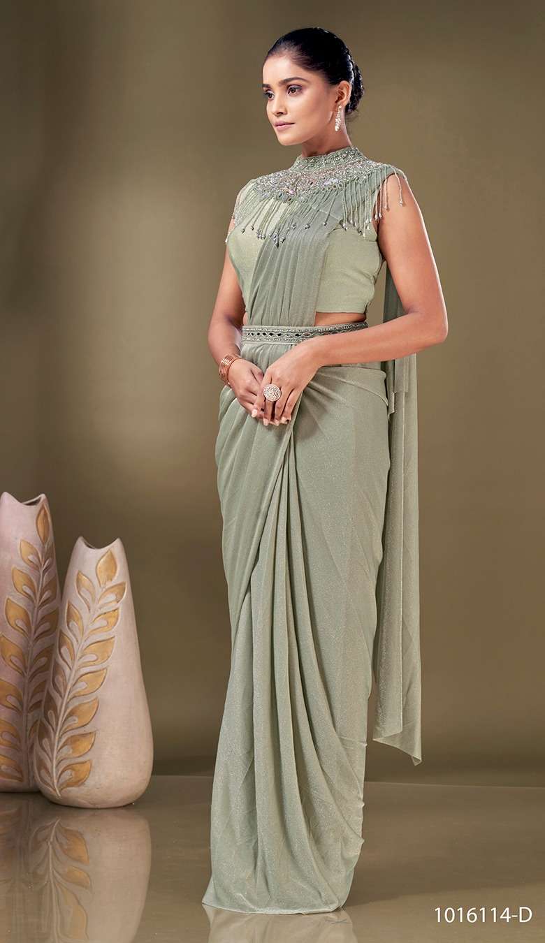 amoha trendz 1016114 series stylish look designer saree catalogue online supplier surat