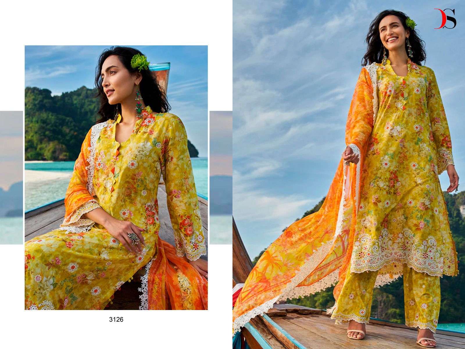 deepsy suits chikankari vol-23 3121-3128 series stylish designer pakistani salwar suits manufacturer surat 